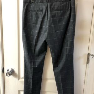 Banana Republic pinstripe checked pants.